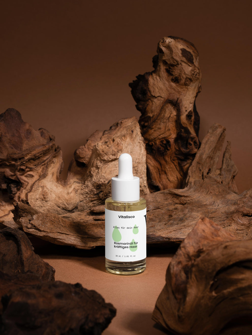Vitalisco Rosmarin Haar- und Kopfhautstärkungsöl 30 ml – Produktansicht